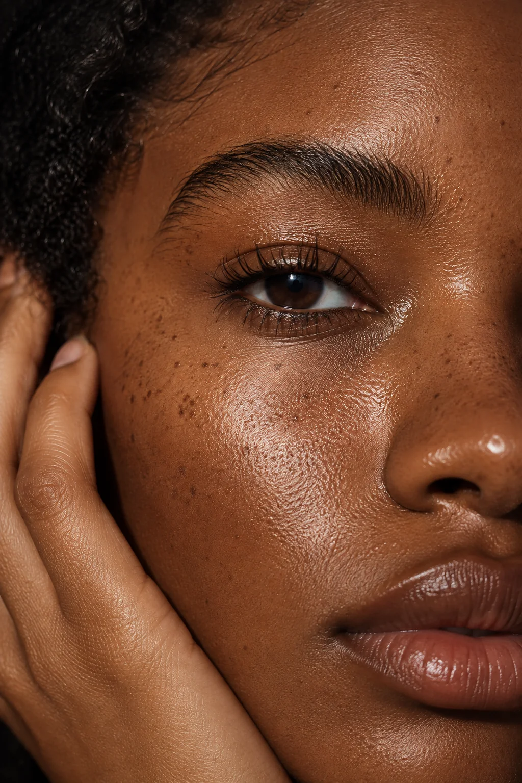 Minimalist luxury skincare products on a clean surface